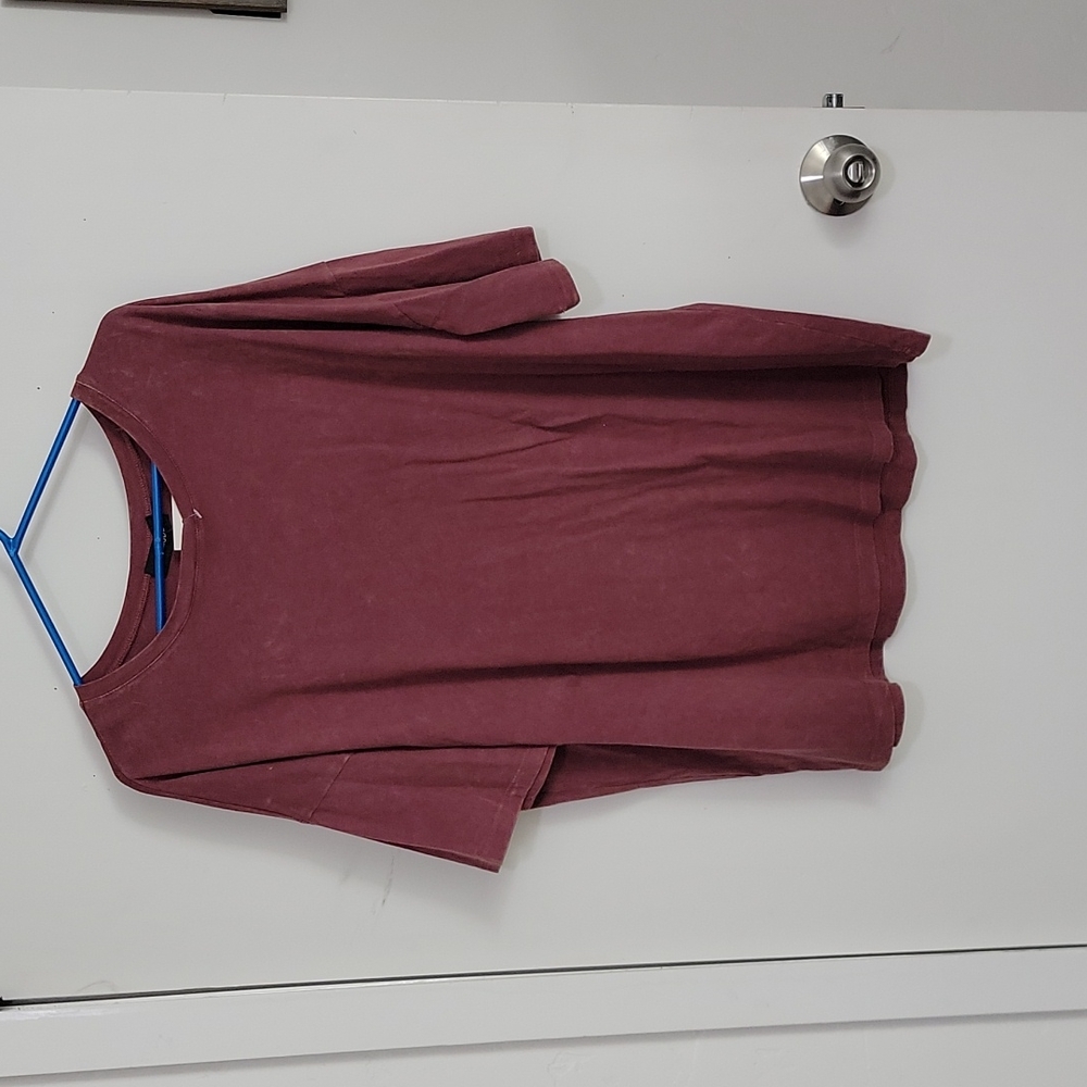 Burgundy top